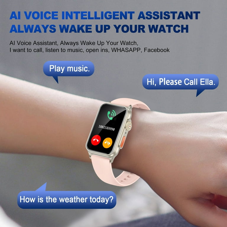 Allspin Smart Watch,Answer/Make Calls, 1.57-inch Fitness Tracker