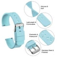 thumbnail image 6 of Uxcell Silicone Watch Band Quick Release Soft Rubber Watch Strap Blue/Silver 12mm, 6 of 7
