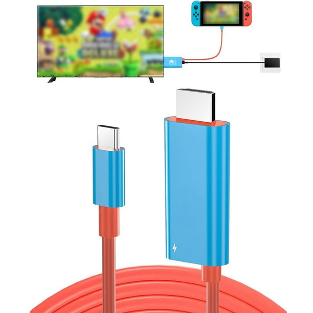 Estación de acoplamiento para Nintendo Switch, estación de acoplamiento portátil de repuesto para Switch oficial con HDMI y puerto de carga
