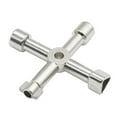 Universal Triangle Key Cross 4 Way Multi Cross Wrench for Gas