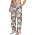 thumbnail image 2 of Xecao Tropical Leaves Men's Straight Lounge Pajama Pants: The Ultimate in Comfortable Sleepwear, 2 of 9
