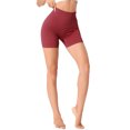 thumbnail image 5 of INSPIRE CHIC Women's Tummy Slimmer Ribbed High Waist Control Panties Butt Lifter Sport Shaper Shorts S Wine Red, 5 of 6