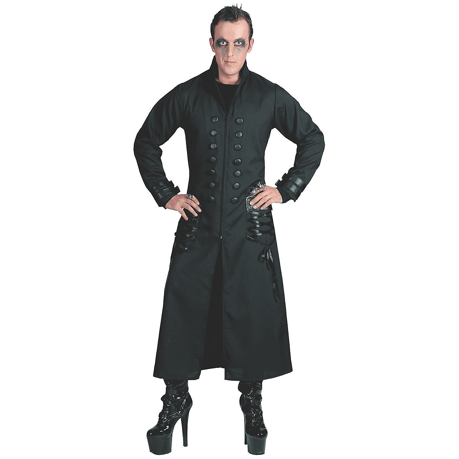 Halloween Express Men's Goth Trench Coat Costume - Size Large