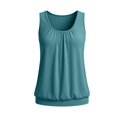 thumbnail image 3 of Women Plus Size Sleeveless Tank Tops 2026 Loose Fit Summer Casual Curved Tees Lightweight Breathable Comfy Soft Tops by Yigetop Sky Blue S, 3 of 3