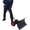Black, variant on Snow Shovel with Wheels, 29" Wide Snow Pusher with 10" Anti-Skid Wheels, Adjustable Angle Handle & Blade for Ergonomic Snow Removal