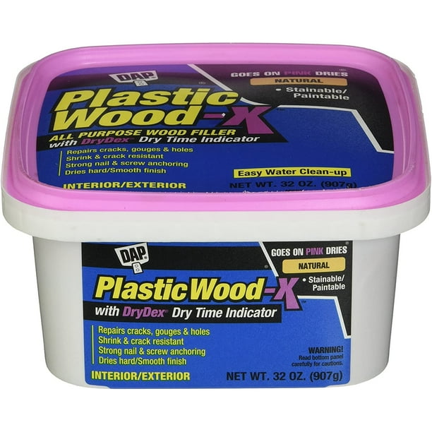 DAP 543 Series 00543 Qt Natural Plastic WoodX w/Drydex, 32 Oz
