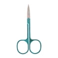 thumbnail image 1 of Unique Bargains 1 Pc Women 2.0A Scissors Eyebrow Trimmer Scissors For Beauty Parlor Stainless Steel Blue, 1 of 3