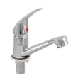 thumbnail image 1 of Unique Bargains Bathroom Sink Chrome Finish Single Handle Basin Faucet Water Tap, 1 of 1