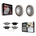 thumbnail image 1 of Transit Auto Front Coated Disc Brake Rotors and Ceramic Pads Kit for Car 2005-2007 Ford Focus KGT-100104, 1 of 11