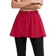 thumbnail image 2 of LWITHSZG Yoga Ballet Wrap Skirts for Women Jogging Athletic Tennis Skirt Button up Sarong Coverups Dance Outer Hip Scarf Beach Cover Up, 2 of 5