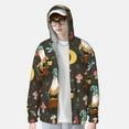 thumbnail image 3 of Pofeuu Gnome Insect Frog Print Sun Protection Outdoor Lightweight Full Zip UV Cooling Hoodie Long Sleeve Summer Clothing for Outdoor Hiking-Small, 3 of 5