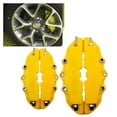 thumbnail image 2 of 4 Pcs Yellow 3D Style Brake Caliper Covers Universal Car Disc Front Rear Kits, 2 of 5