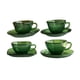 thumbnail image 2 of Juego de 4 tazas de té en miniatura para casa de muñecas, escala 1/6, para decoración de casa de juegos. Verde, 2 of 9