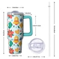 thumbnail image 2 of 30oz Snowman Tumbler with Straw Handle Leak Proof Stainless Steel Cup Holiday Gift for Women Men, 2 of 5
