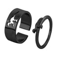 thumbnail image 1 of 2Pcs Adjustable Open Dinosaur Delicate Electroplate Process Fashion Personality black, 1 of 8