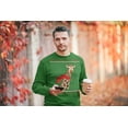 thumbnail image 2 of Old Glory Mens Big Giraffe Scarf Ugly Christmas Sweater Long Sleeve Sweatshirt, 2 of 6
