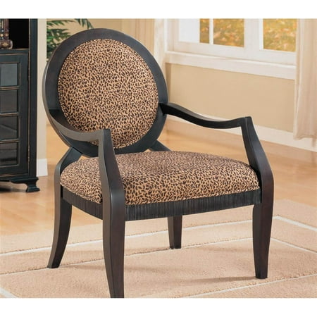 Accent Chair with Leopard Print - Walmart.com