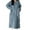 Blue, variant on Lightweight Robes for Women Robe and Slippers Set Women Ladies' Flannel Plush Heart Shaped Bathrobe with Pockets and Belted Bathrobe Knit Robes for Women