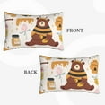 thumbnail image 4 of Bingfone Cute Bee Honey Jar Hive Bear Standard Size Pillowcase, Long Staple Pure Cotton Envelope Closure Pillow Cover,14"X20", 4 of 9