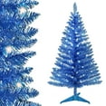 thumbnail image 5 of Lixhey 4ft Blue Artificial Halloween & Christmas Tree with Stand, Compact Design, Includes Separate String Lights (Not Pre-Lit), 5 of 7
