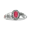 Keepsake Personalized Women's Viva Fashion Class Ring available in Valadium Metals, Silver Plus, and Yellow and White Gold