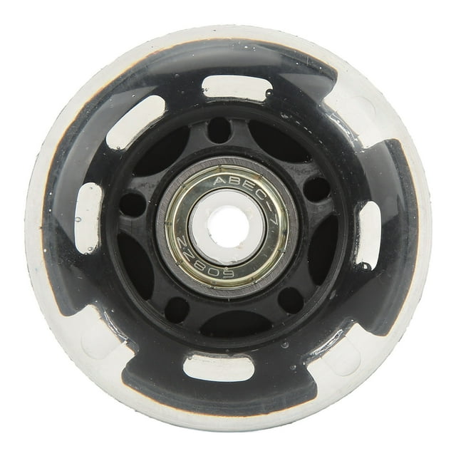 Roues de Patin à Roulettes Lumineuses, Roues de Patin à Roulettes en PU à Forte Adhérence pour Patins à Roulettes en Ligne