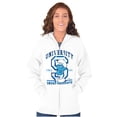 thumbnail image 3 of Vintage Smurf University Graduate Unisex Plus Size Zip Hoodie Brisco Brands 2X, 3 of 5