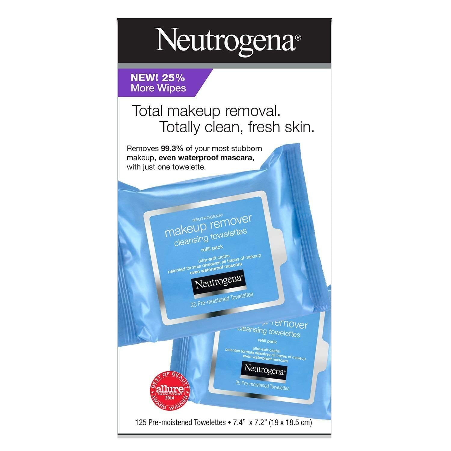 Neutrogena Makeup Remover Facial Towelettes, 120count