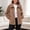 Coffee, variant on FDGIU Women's Lapel Cable Textured Fleece Zip Up Jacket, Long Sleeve Side Pocket Loose Fit Warm Outerwear for Fall Winter Daily Outfits
