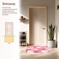 thumbnail image 3 of ODIKA 4'x6' Machine Washable Non-Slip Area Rug, Retro Geometric Honeycomb Hexagon With Modern Artistic Flair High Traffic Rug, Pink, 146568, 3 of 7