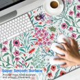 thumbnail image 2 of Long Mouse Pads for Desk,Pioneer Flower Floral Print Pattern Desk Mats on Top Of Desks, Desk Mouse Pad Extra Large with 3mm Non-Slip Base and Stitched Edge for Gaming,Office,Work,Home 47.3"x23.6", 2 of 6