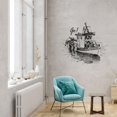 thumbnail image 3 of Go Life Quote Lake Boat Sailing Sailor Sail Boat Ocean Sea Silhouette Vinyl Design Wall Sticker Wall Art Wall Decal Boy Girl Kid Room Bedroom Sailor Home Decor Stickers Decoration Size (28x30 inch), 3 of 3