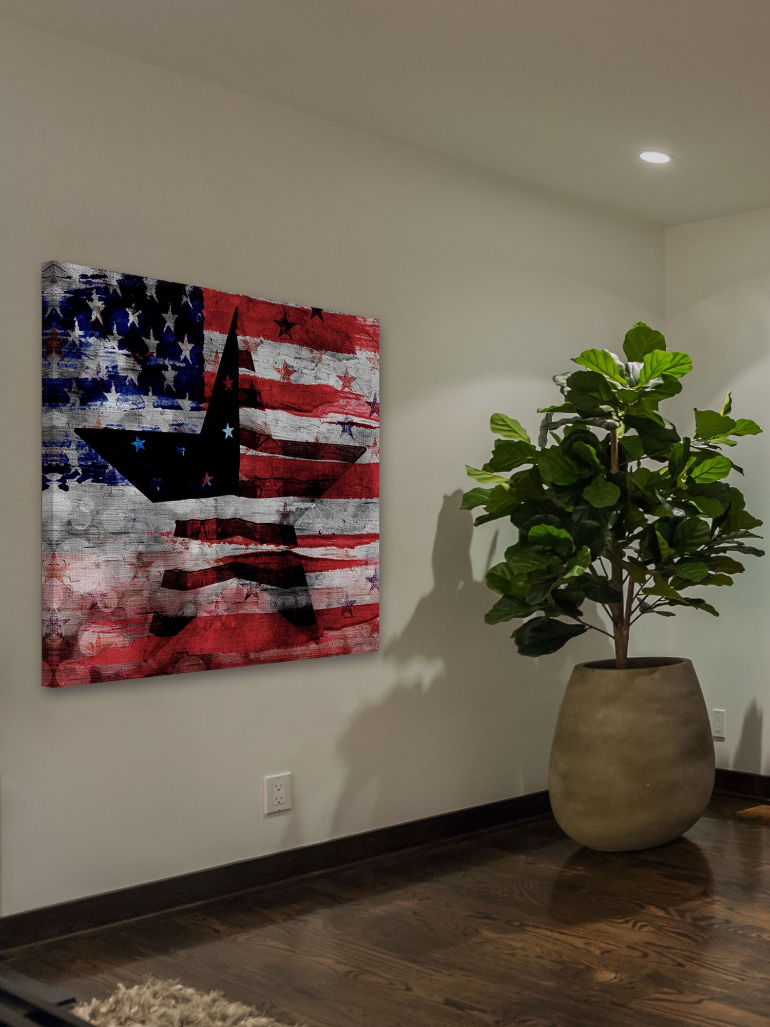 Parvez Taj "Patriotic Emblem" Print on Canvas