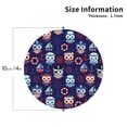 thumbnail image 2 of Fuzoiu pirate owls and boats Print Leather Coasters Set,Drink Coasters Set of 4,for Tabletop Protection, Durable PVC Coasters,Home Décor and Housewarming Gift-Round Shape, 2 of 6