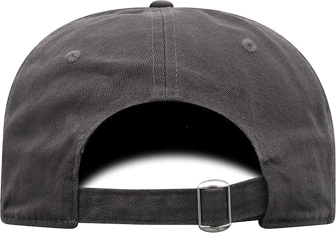Brand New Collegiate Men's Clemson Charcoal Team Name Arch Adjustable Hat, 100% Cotton, Embroidered Logos, Official School Colors, Orange