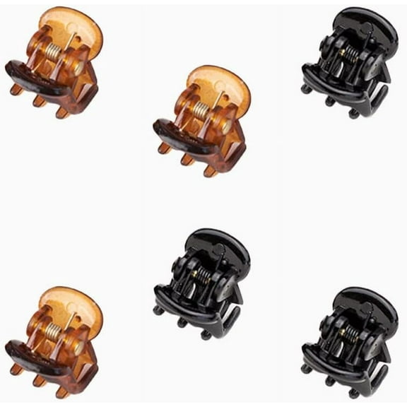 6 Pcs Mini Hair Clips, Non Slip Hair Claw Clips, Resuable Plastic Hair Accessories Clips, Small Micro Hair Jaw Clips, for Girls and Women