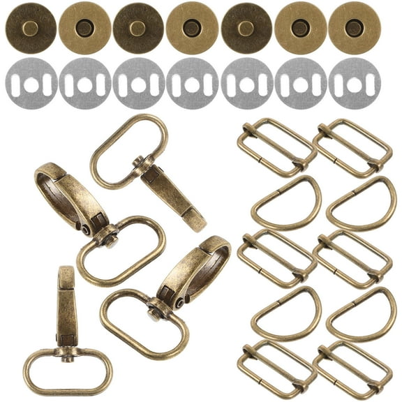 GOOHOCHY Bag Hardware Rings D Shape 50Pcs 1.8x1x0.1in