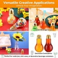 thumbnail image 7 of 20Pcs Plastic Light Bulbs, 100ml Clear Fillable Ornaments, Plastic Light Bulbs Candy Jars for Crafts, Decorative Centerpieces, Party Favors, Silver, 7 of 7