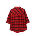 thumbnail image 4 of Plaid Shirts for Women, Yigetop Spring and Autumn Style Women's Plaid Shirt Jacket Shirt inner Wear Top. Womens Gingham Top Red L, 4 of 9