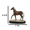 thumbnail image 2 of Equine Pride Flaxen Chestnut Horse With Fair Mane And Tail Figurine On Base, 2 of 10