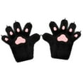 thumbnail image 4 of Guantes de garra de gato, manos y patas, disfraz para adultos, hombres y mujeres Negro rosa, 4 of 9
