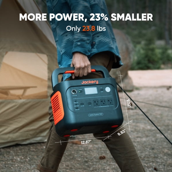 Jackery Explorer 1000 v2 (2024 New) 1500W Continuous/3000W Peak Portable Power Stations, Outdoor Activity