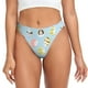 thumbnail image 1 of Balery Happy Easter Tangas de Algodón para Mujer con Estampado – Ropa Interior Sexy, Transpirable, G-string-Large, 1 of 6