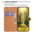 thumbnail image 4 of For iPhone 15 Pro Case,Decase Wallet Card Slots Holder Phone Cover,Premium Cloth Fabric Hybrid PU Leather Full Body Protective Shockproof Shell,for Apple iPhone 15 Pro - Red, 4 of 5