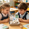 thumbnail image 5 of Pocket Bear in Tin Box, Mini Plush Toy Keepsake with School-Themed Illustration, Comfortable Gift for First Day of School Students, 5 of 6