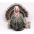 thumbnail image 4 of John Derian Company Beaded Embellished Turkey Decorative Plush Pillow 16" x 15", 4 of 9
