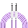 thumbnail image 1 of Cable de Jack Mono 6.35 mm Premium Púrpura Resistente a Interferencias para Guitarra Eléctrica, Bajo, 1 of 8