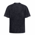 thumbnail image 3 of Women's Distressed Heart Vintage Wash Graphic T-Shirt, Relaxed Short Sleeve Crewneck Tee, 3 of 6