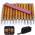 thumbnail image 1 of Craftsman's Dream, kit de escultura multiusos SK2 de alta calidad de 12 piezas, mango ergonómico para una comodidad de tallado inigualable, juego portátil para aventuras creativas, 1 of 8