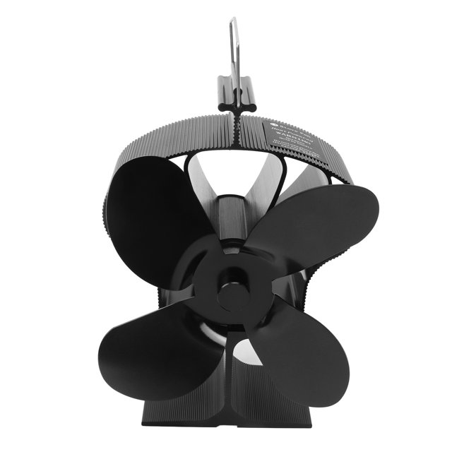 Ventilador de estufa alimentado por calor, ventilador de estufa de leña alimentado por calor de 4 aspas Ventilador de chimenea Mejore su experiencia